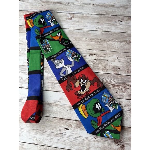 Looney Tunes Mania Other - Vintage 1997 Looney Tunes Stamp Collection Men's Neck Tie
